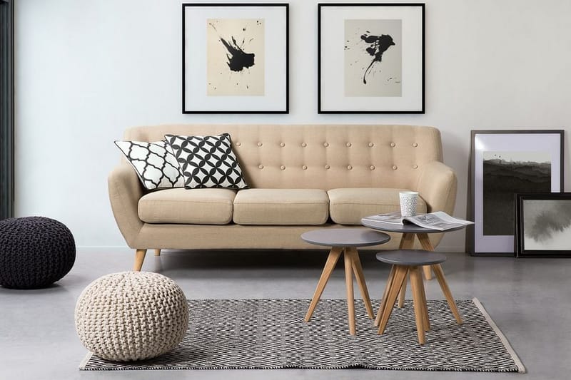 Motala Soffa 3 Sits - Beige - Möbler - Soffa - 3 sits soffa