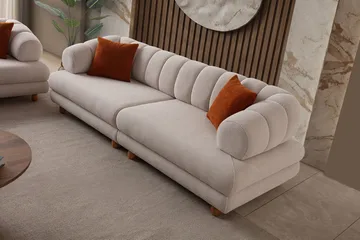 Munemori 3-sits Soffa 240x80x95 cm - Beige - Möbler - Soffa - 3 sits soffa