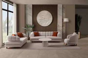 Munemori 3-sits Soffa 240x80x95 cm - Beige - Möbler - Soffa - 3 sits soffa
