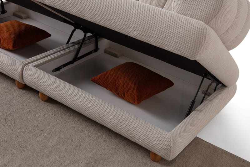 Munemori 3-sits Soffa 240x80x95 cm - Beige - Möbler - Soffa - 3 sits soffa