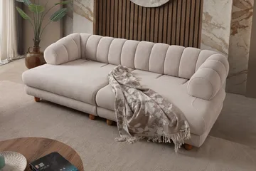 Munemori 3-sits Soffa 240x80x95 cm - Beige - Möbler - Soffa - 3 sits soffa