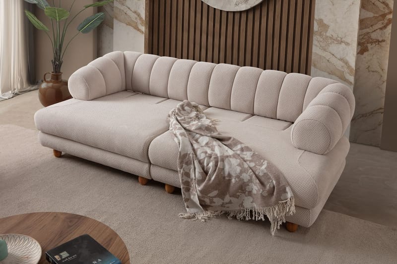 Munemori 3-sits Soffa 240x80x95 cm - Beige - Möbler - Soffa - 3 sits soffa