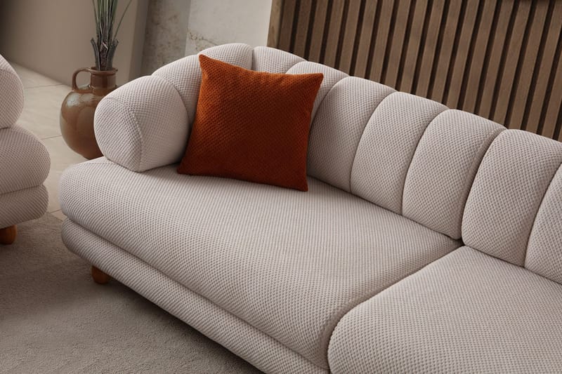Munemori 3-sits Soffa 240x80x95 cm - Beige - Möbler - Soffa - 3 sits soffa