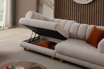 Munemori 3-sits Soffa 240x80x95 cm - Beige - Möbler - Soffa - 3 sits soffa