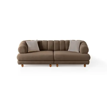 Munemori 3-sits Soffa 240x80x95 cm - Latte - Möbler - Soffa - 3 sits soffa