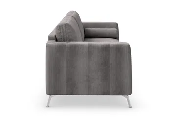 Ocean Lyx 3-sits Manchestersoffa - Mörkgrå - Möbler - Soffa - 3 sits soffa