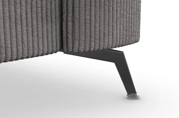 Ocean Lyx 3-sits Manchestersoffa - Mörkgrå - Möbler - Soffa - 3 sits soffa