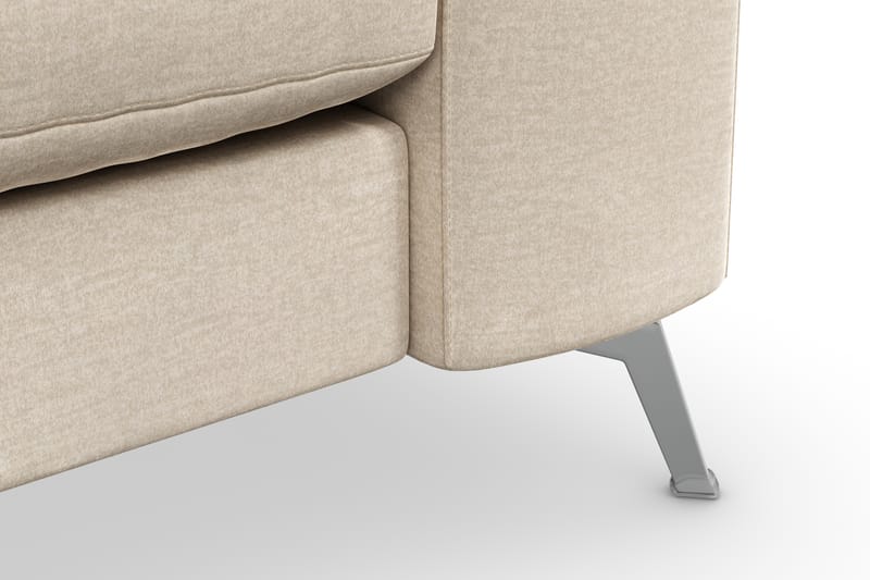 Ocean Lyx 3-sits Sammetssoffa - Beige - Möbler - Soffa - Sammetssoffa