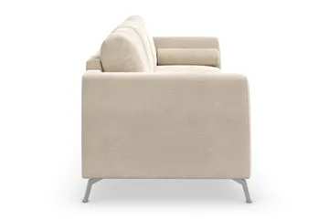 Ocean Lyx 3-sits Sammetssoffa - Beige - Möbler - Soffa - Sammetssoffa