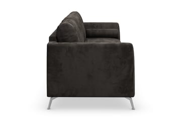 Ocean Lyx 3-sits Sammetssoffa - Mörkgrå - Möbler - Soffa - Sammetssoffa