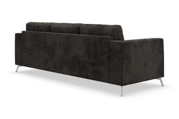 Ocean Lyx 3-sits Sammetssoffa - Mörkgrå - Möbler - Soffa - Sammetssoffa