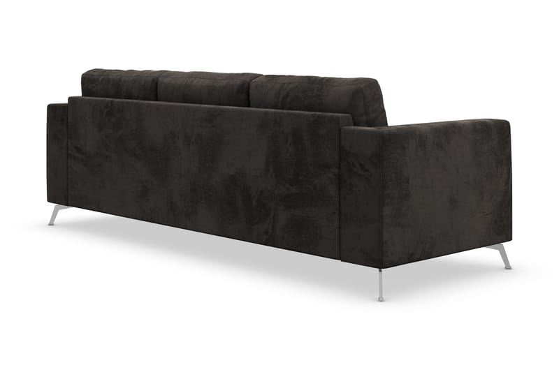 Ocean Lyx 3-sits Sammetssoffa - Mörkgrå - Möbler - Soffa - Sammetssoffa