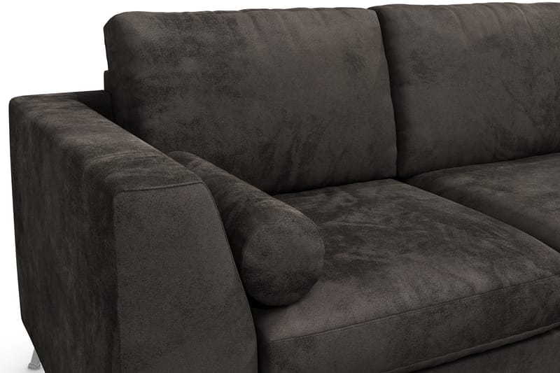 Ocean Lyx 3-sits Sammetssoffa - Mörkgrå - Möbler - Soffa - Sammetssoffa