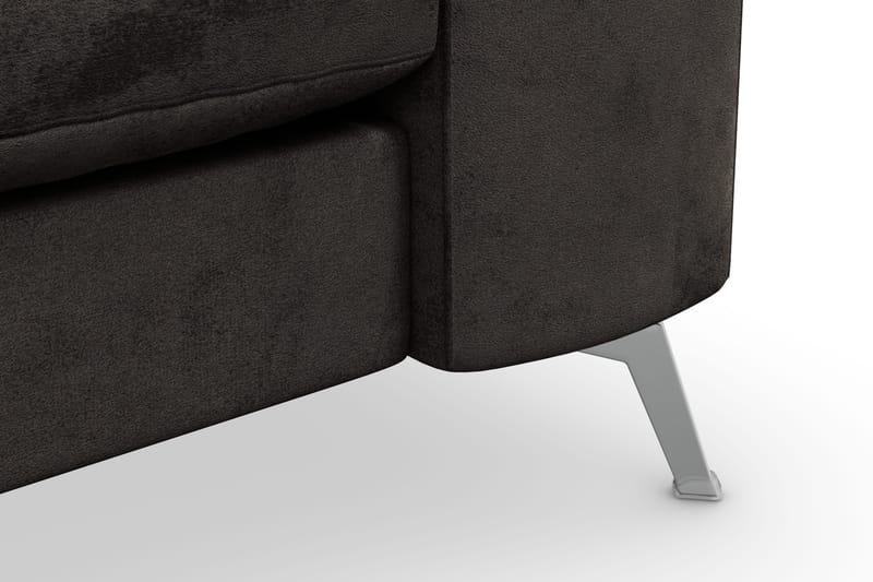 Ocean Lyx 3-sits Sammetssoffa - Mörkgrå - Möbler - Soffa - Sammetssoffa