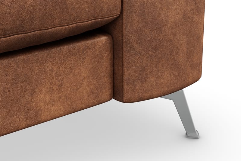 Ocean Lyx 3-sits Soffa i Konstläder - Brun - Möbler - Soffa - Skinnsoffa
