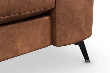 Ocean Lyx 3-sits Soffa i Konstläder - Brun - Möbler - Soffa - Skinnsoffa