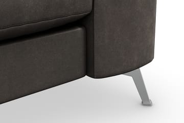 Ocean Lyx 3-sits Soffa i Konstläder - Mörkgrå - Möbler - Soffa - Skinnsoffa