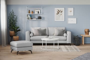 Ocean Lyx 3-sits Tygsoffa - Grå - Möbler - Soffa - 3 sits soffa