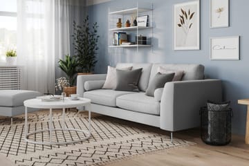 Ocean Lyx 3-sits Tygsoffa - Grå - Möbler - Soffa - 3 sits soffa