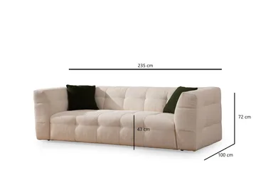 Octavian Soffa 3-sits - Beige - Möbler - Soffa - 3 sits soffa