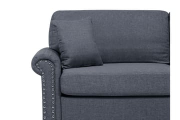 Otra 3-sits Djup Chesterfield Soffa i Tyg - Grå - Möbler - Soffa - 3 sits soffa