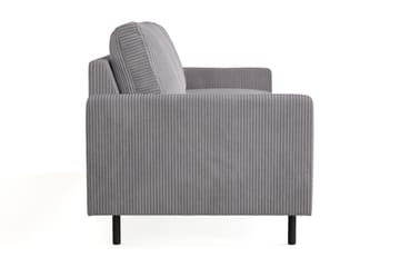 Peppe 3-sits Manchestersoffa - Grå - Möbler - Soffa - 3 sits soffa