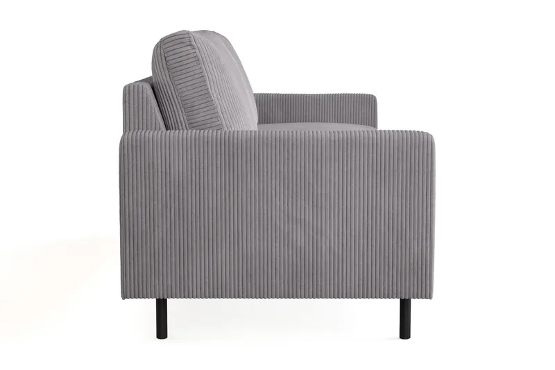 Peppe 3-sits Manchestersoffa - Mörkgrå - Möbler - Soffa - 3 sits soffa