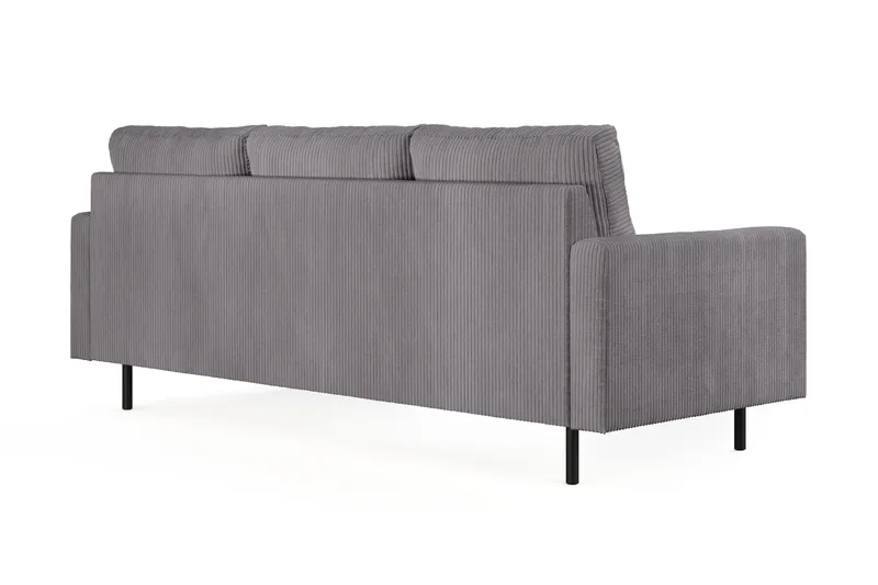 Peppe 3-sits Manchestersoffa - Mörkgrå - Möbler - Soffa - 3 sits soffa