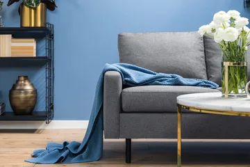 Peppe 3-sits Tygsoffa - Ljusgrå - Möbler - Soffa - 3 sits soffa