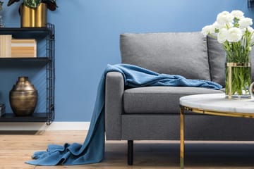 Peppe 3-sits Tygsoffa - Ljusgrå - Möbler - Soffa - 3 sits soffa