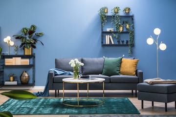 Peppe 3-sits Tygsoffa - Mörkgrå - Möbler - Soffa - 3 sits soffa