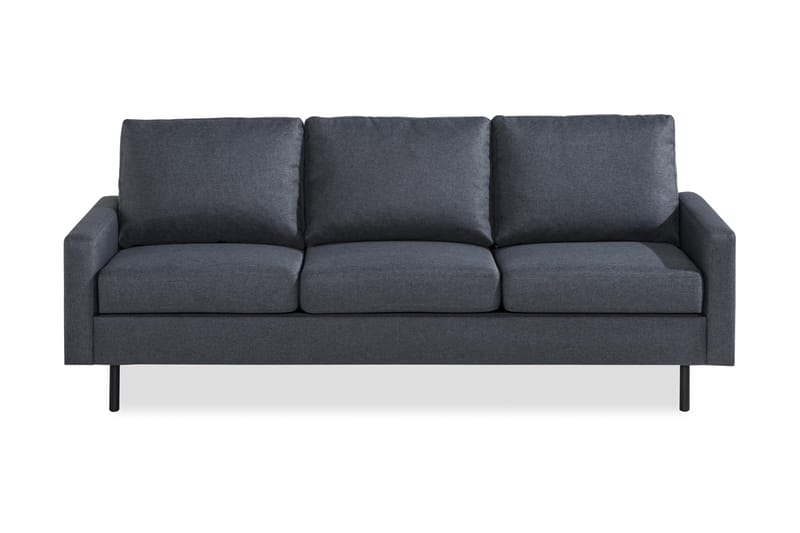 Peppe 3-sits Tygsoffa - Mörkgrå - Möbler - Soffa - 3 sits soffa