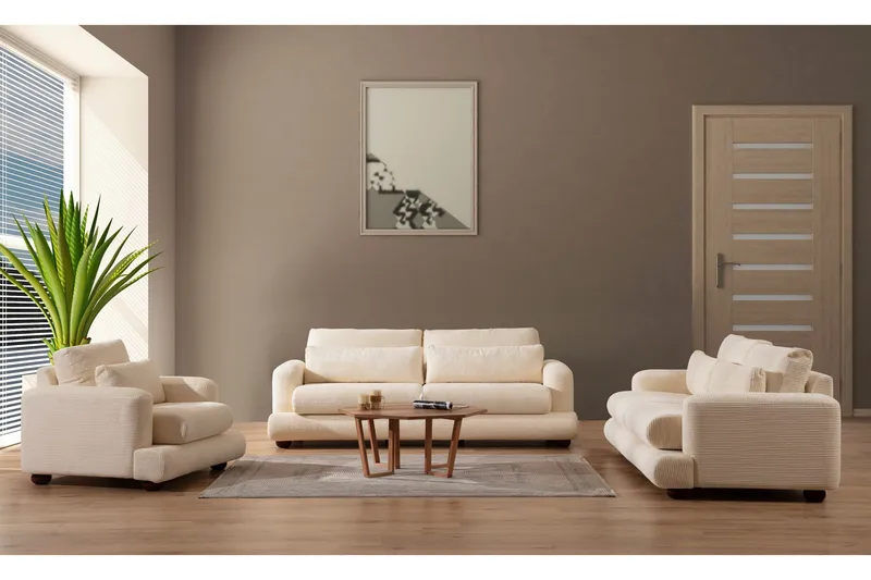 Relento Soffa 3-sits - Beige - Möbler - Soffa - 3 sits soffa