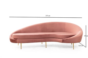 Revelstoke Soffa 3-sits - Rosa - Möbler - Soffa - 3 sits soffa