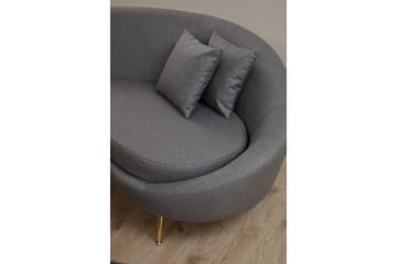 Revelstoke Svängd Soffa 3-sits - Mörkgrå - Möbler - Soffa - 3 sits soffa