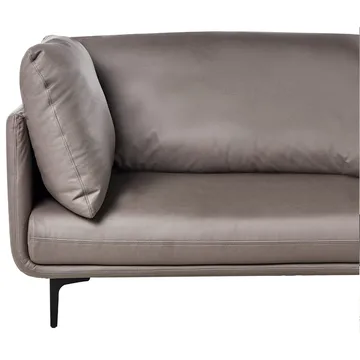 3-sits soffa Revsnes - Brun, Svart - Möbler - Soffa - Skinnsoffa