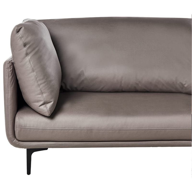 3-sits soffa Revsnes - Brun, Svart - Möbler - Soffa - Skinnsoffa