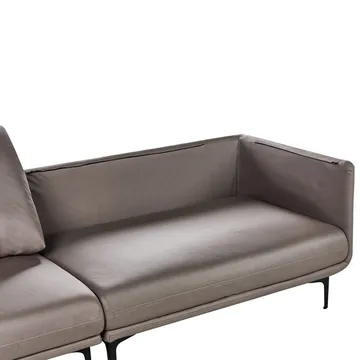 3-sits soffa Revsnes - Brun, Svart - Möbler - Soffa - Skinnsoffa