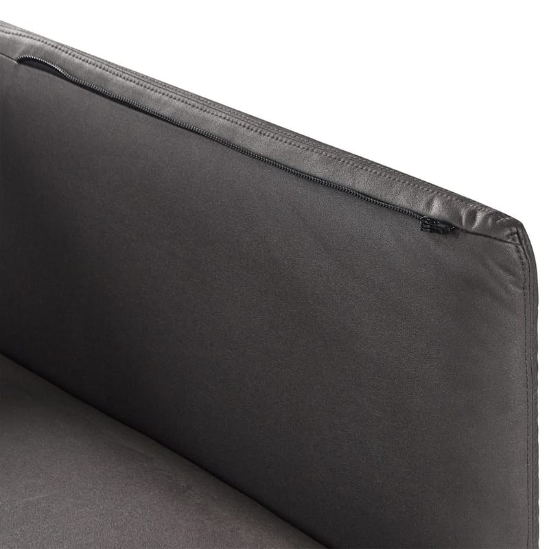 3-sits soffa Revsnes - Svart - Möbler - Soffa - Skinnsoffa