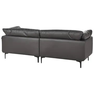 3-sits soffa Revsnes - Svart - Möbler - Soffa - Skinnsoffa