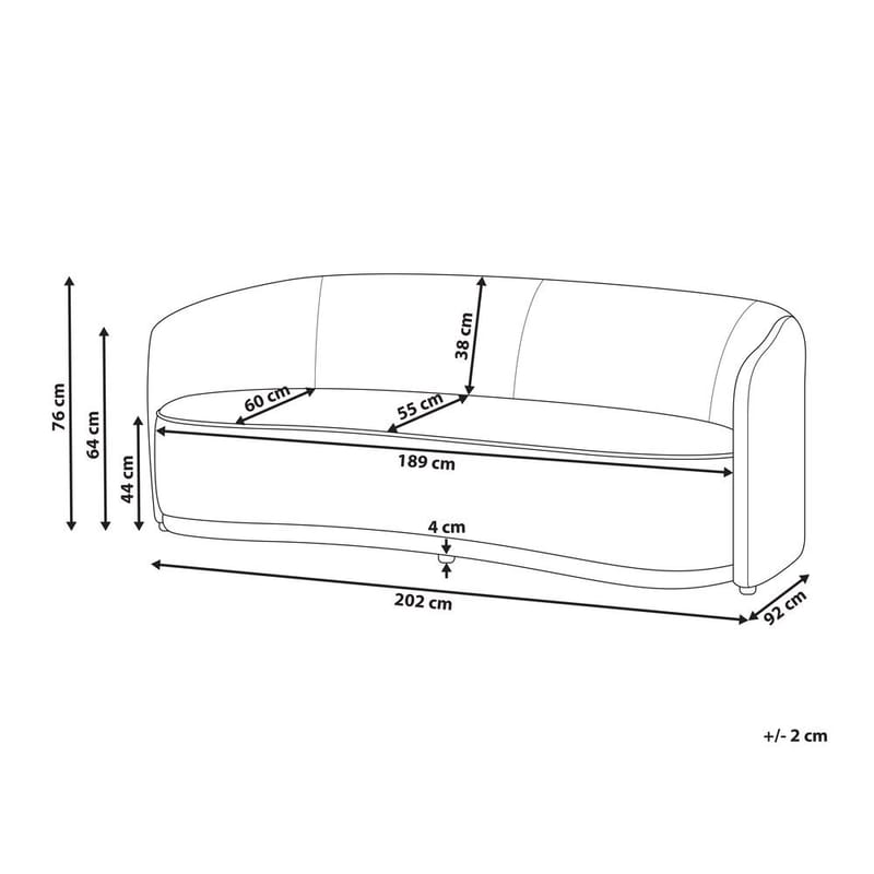 3-sits soffa Roset - Beige - Möbler - Soffa - 3 sits soffa