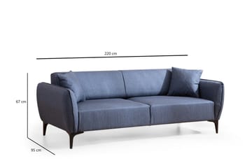 Rossland Soffa 3-sits - Blå - Möbler - Soffa - 3 sits soffa