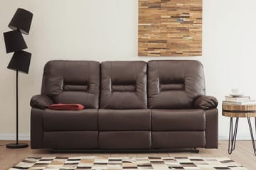 Rovik Soffa 3 Sits - Brun - Möbler - Soffa - Biosoffa & reclinersoffa - 3 sits biosoffa & reclinersoffa