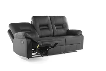 Rovik Soffa 3 Sits - Svart - Möbler - Soffa - Biosoffa & reclinersoffa - 3 sits biosoffa & reclinersoffa