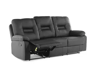 Rovik Soffa 3 Sits - Svart - Möbler - Soffa - Biosoffa & reclinersoffa - 3 sits biosoffa & reclinersoffa