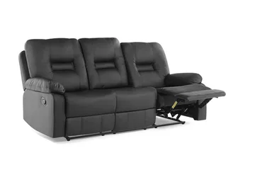 Rovik Soffa 3 Sits - Svart - Möbler - Soffa - Biosoffa & reclinersoffa - 3 sits biosoffa & reclinersoffa