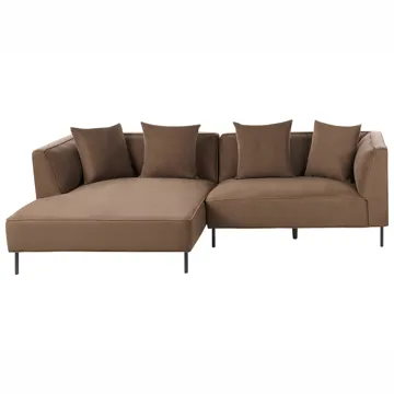 3-sits soffa Sater Högervänd - Brun - Möbler - Soffa - Divansoffa & schäslongsoffa - 3 sits soffa med divan