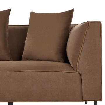 3-sits soffa Sater Högervänd - Brun - Möbler - Soffa - Divansoffa & schäslongsoffa - 3 sits soffa med divan