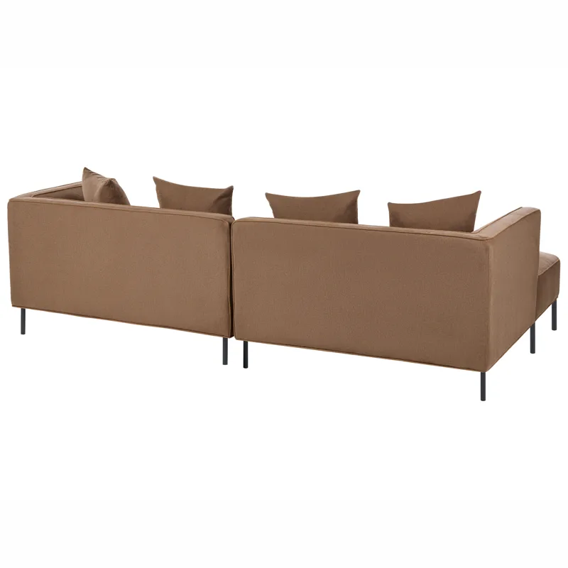 3-sits soffa Sater Högervänd - Brun - Möbler - Soffa - Divansoffa & schäslongsoffa - 3 sits soffa med divan