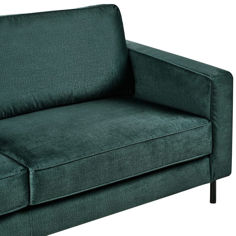 3-sits soffa Savalen - Grön, Svart - Möbler - Soffa - Sammetssoffa